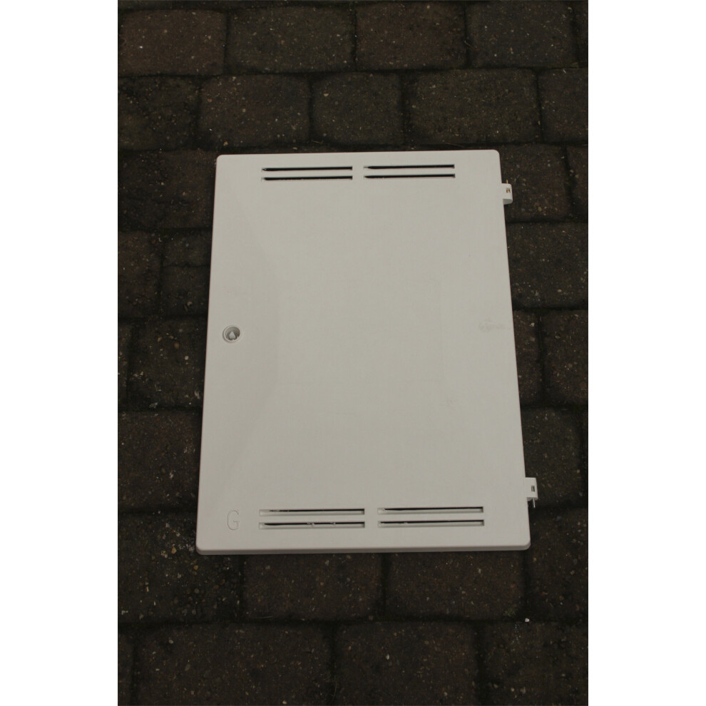 Gas Meter Box Door Complete - Key, Hinges and Latch Included