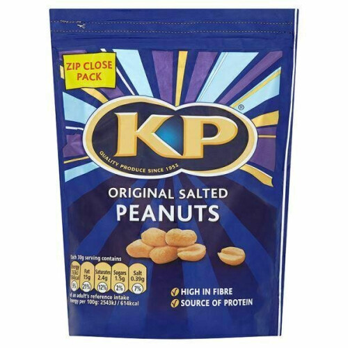 KP Salted Peanuts 1KG bag savoury snacks