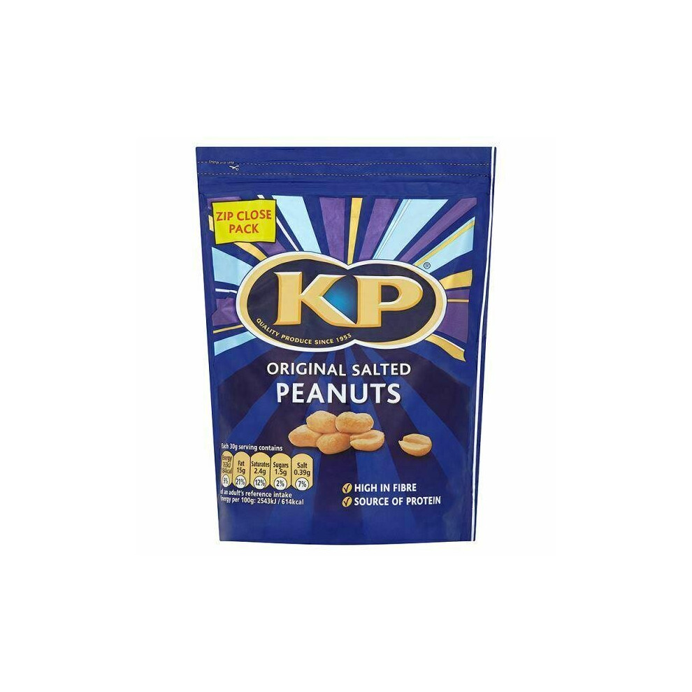 Kp Salted Peanuts 1Kg Bag Savoury Snacks