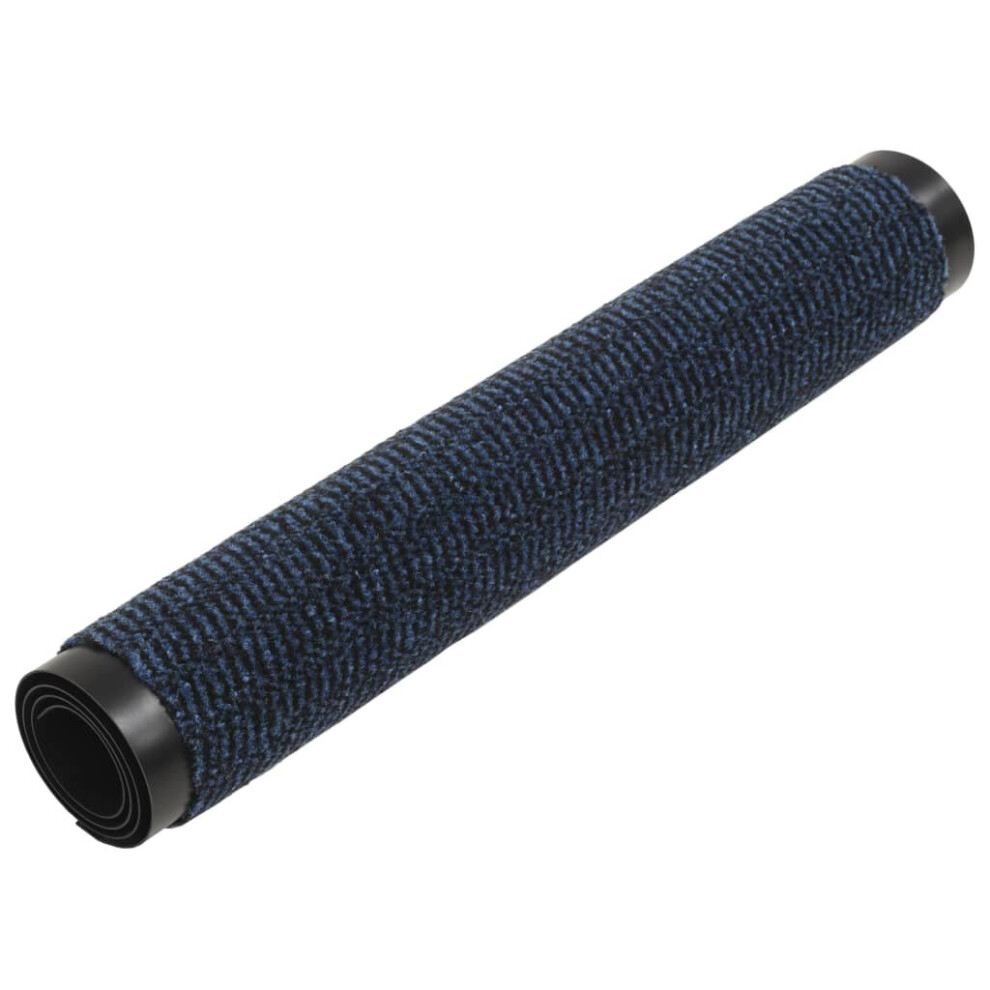 vidaXL 2x Dust Control Mats Rectangular Tufted 80x120cm Blue Front Door Rug