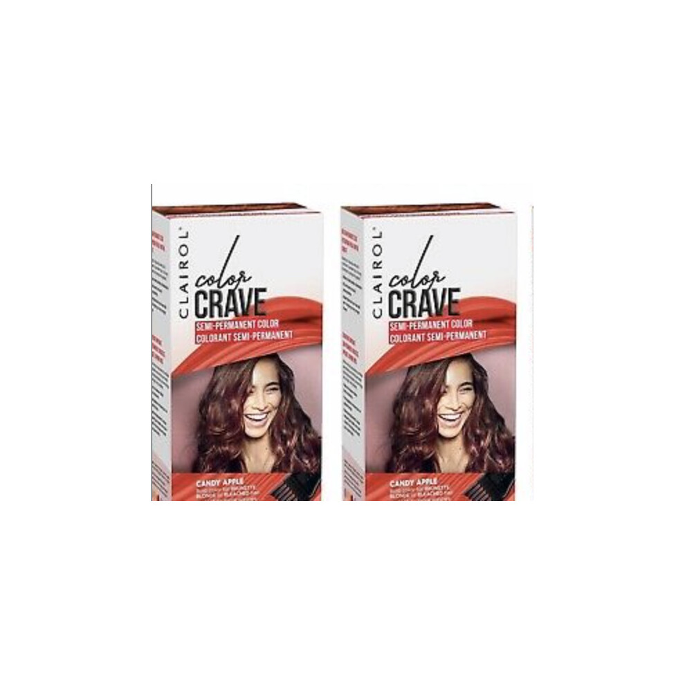 Clairol Colour Crave Semi Permanent Hair Dye, Candy Apple, 60 ml