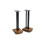 Atacama Moseco 5 Speaker Stands Dark Bamboo-Satin Black Pole 1