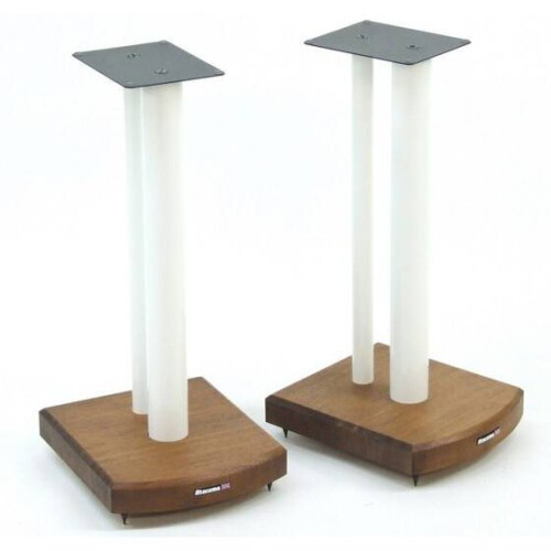 Atacama Moseco 7 Speaker Stands Dark Bamboo-White Pole
