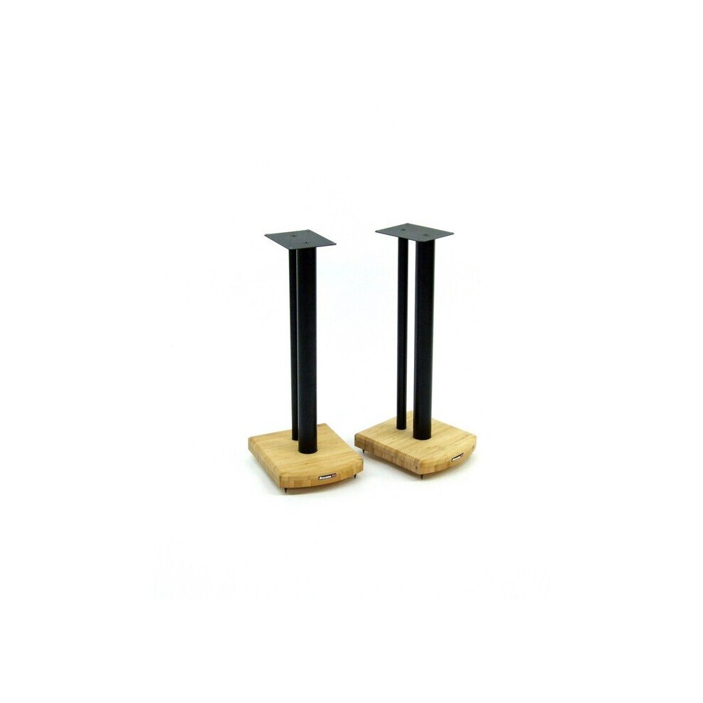 Atacama Moseco 7 Speaker Stands Natural Bamboo-Satin Pole Black 5060151295187