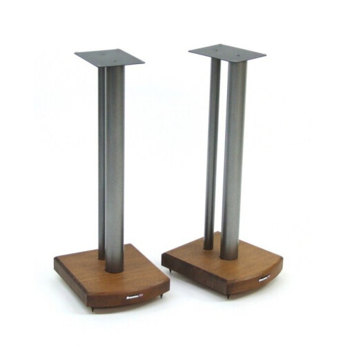 Atacama Moseco 6 Speaker Stands Dark Bamboo-Gloss Black Pole