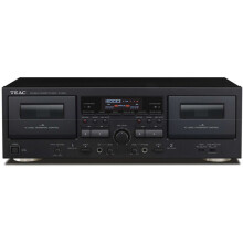 TEAC W-1200 - Dual Cassettenspieler - Schwarz - 30-1500 Hz - 6,3 mm - 22 W