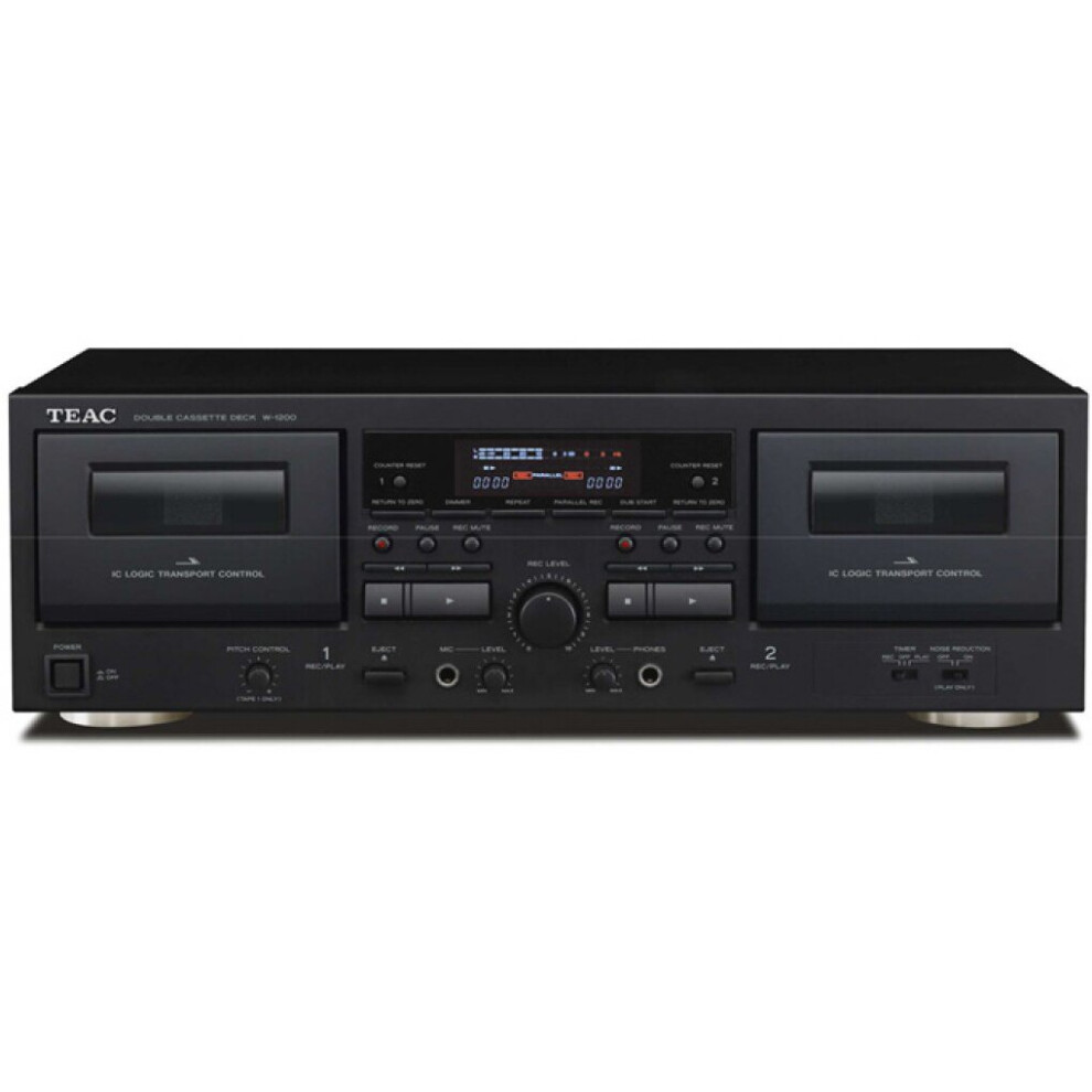 Teac W-1200 double cassette tape deck with digital USB output for archiving - Image 5