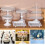 6Pc Crystal Cake Stand, Cupcake Stand & Dessert Holder Set - White 2