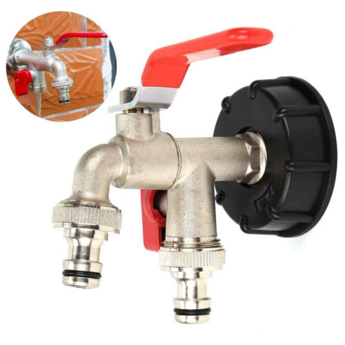 IBC Faucet Water Brass Tank Outlet Adapter Container Connector