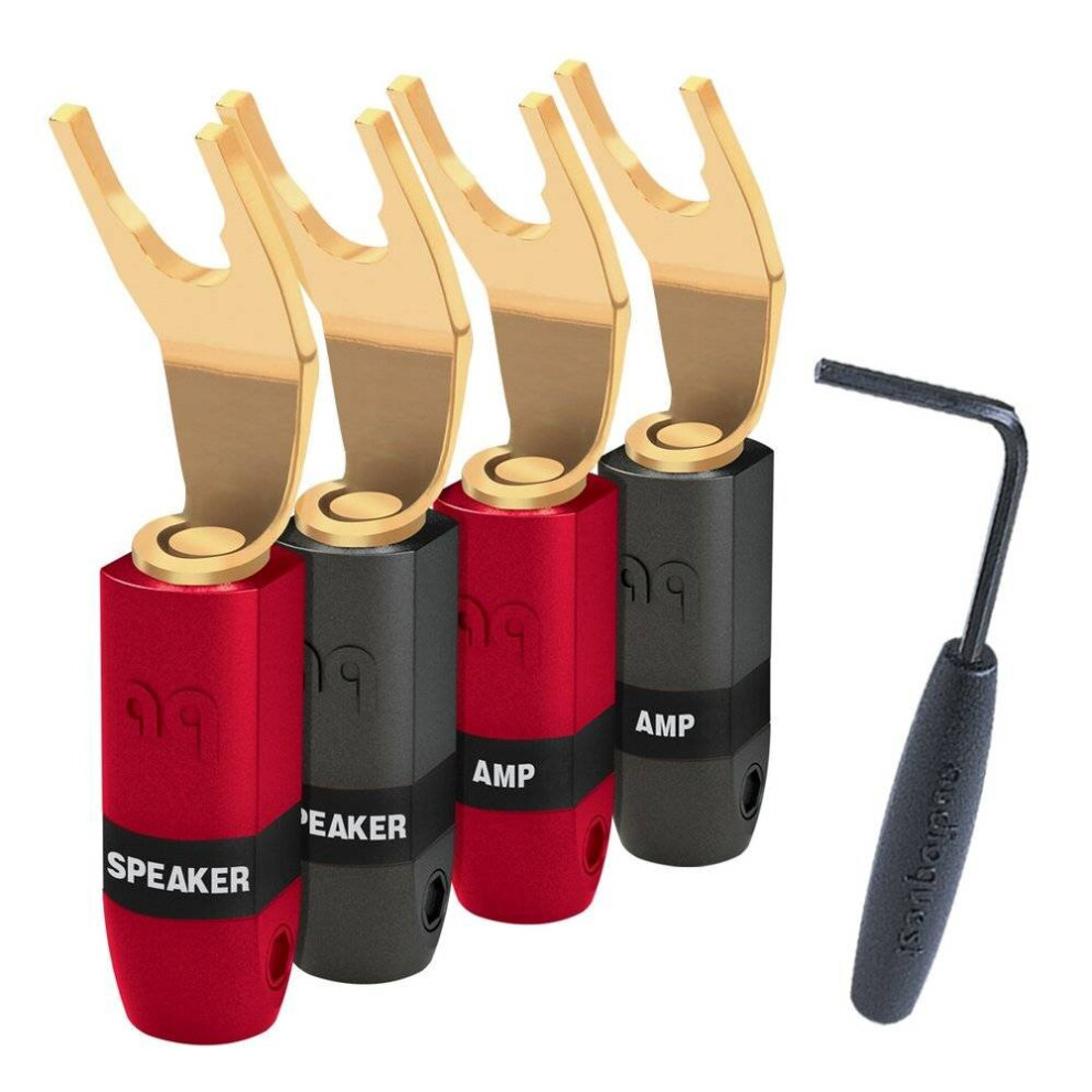 Audioquest SureGrip 300 Multi-Spade Pack of 4 Gold