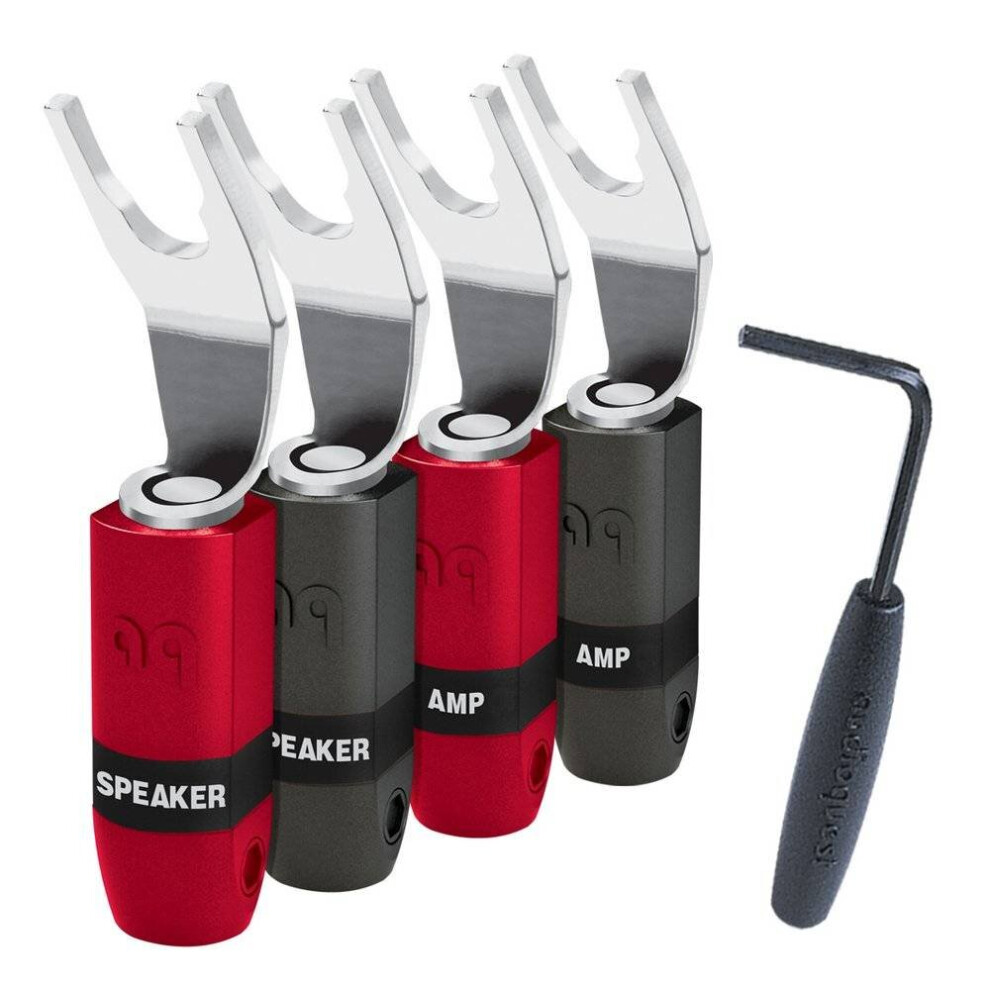 Audioquest SureGrip 300 Multi-Spade Pack of 4 Silver