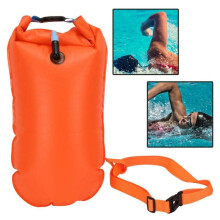 UK Inflatable Swim Buoy Safety Float Waterproof Air Dry Bag Open Wate