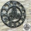 Large Metallic-Look Outdoor Roman Numeral Wall Clock 3
