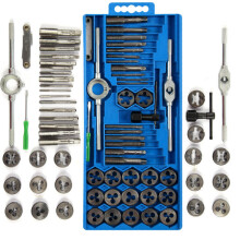 40pc Metric Wrench Tap And Die Set Cuts Bolts Engineers Kit Wit
