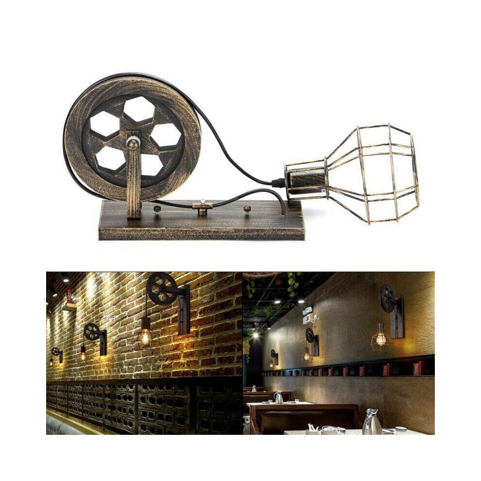 Ace Retro Vintage Light Shade Ceiling Lift Pulley Industrial Wall La
