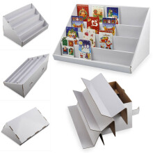 2X Card Display Stand 4 Collapsible Cardboard Greeting Counter Stand