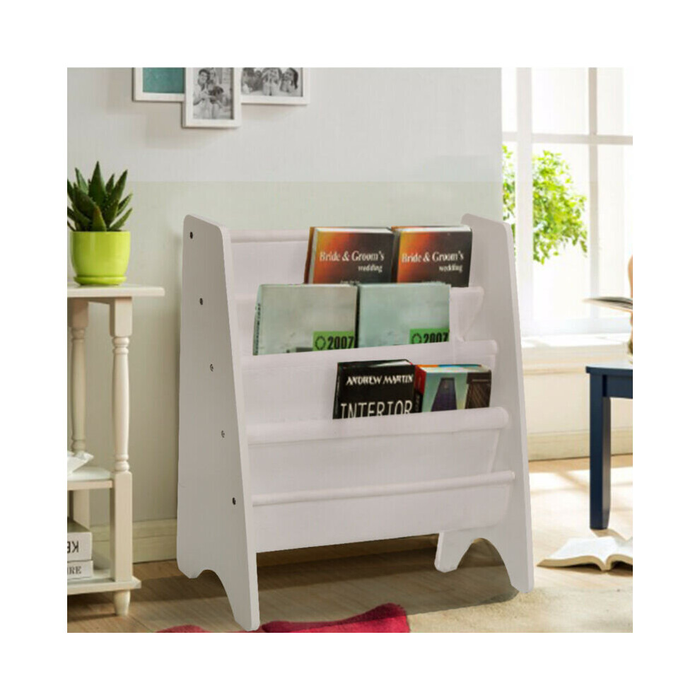 White Children's Sling Bookshelf on OnBuy