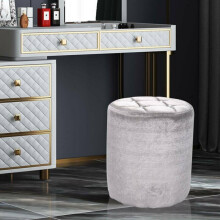 Mini chair Dressing table broken round velvet chair Footrest crush