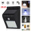 30 LED Solar Powered PIR Motion Sensor Wall Security Lights Garden Out 2