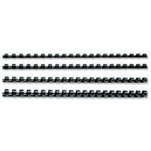 GBC CombBind Binding Combs 8mm Black (100)