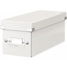 CD-Aufbewahrungsbox – LEITZ – Click & Store – Weiß – Laminierter Karton – Maße: 127 x 124 x 320 mm