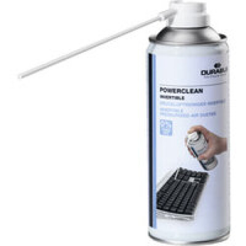 Durable POWERCLEAN Invertible Compressed Air Duster Keyboard PC Cleaner | 200ml