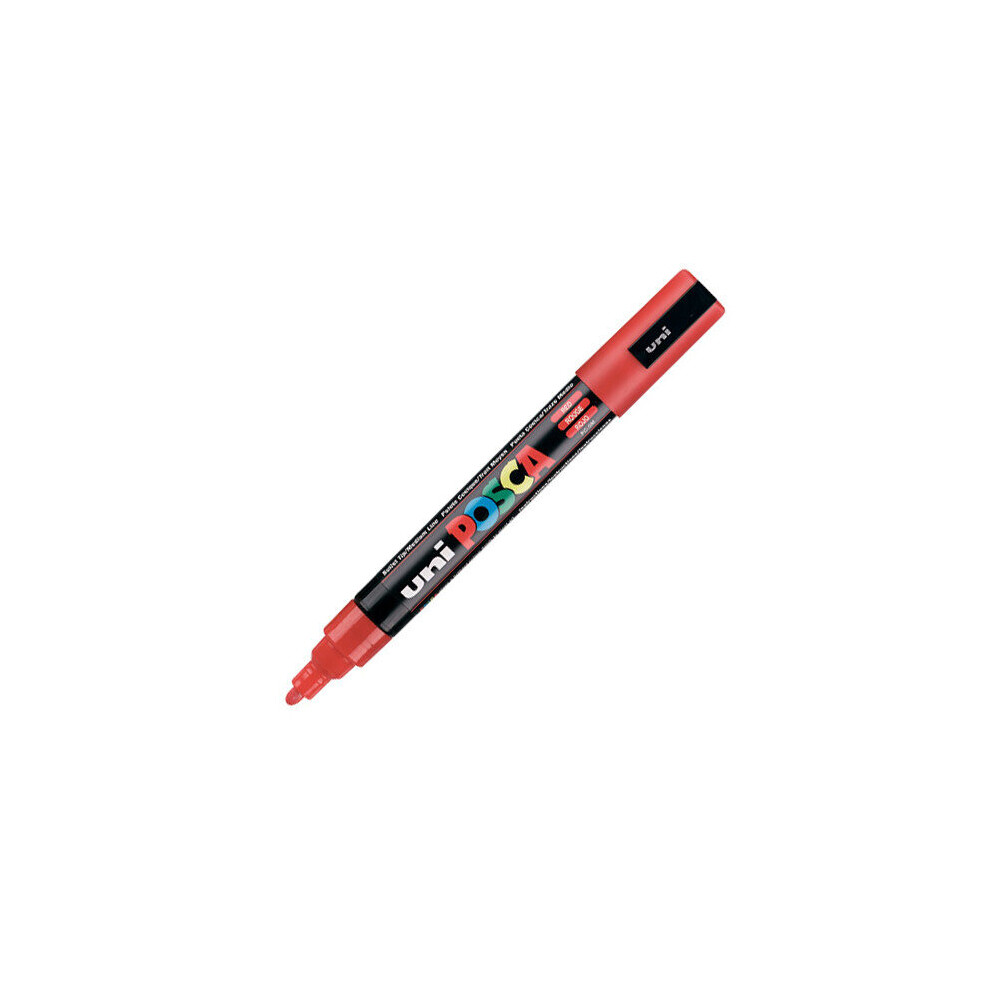 Uni Red Posca Pc-5M Marker Pk1 Medium