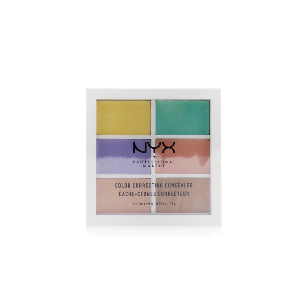 Nyx Professional Makeup Color Correcting Palette (Conceal Correct Contour) - 6X1.5g/0.05Oz