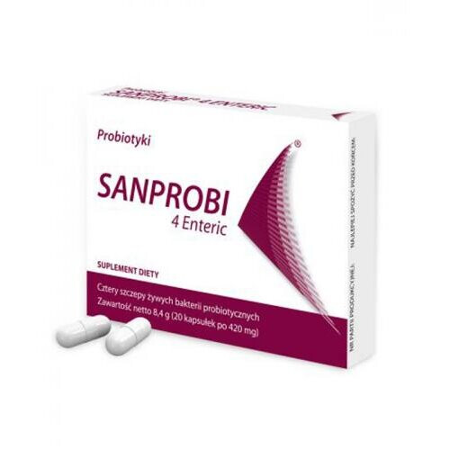 SANPROBI SANPROBI 4 ENTERIC  PROBIOTICS AFTER ANTIBIOTIC THERAPY 20 CAPSULES