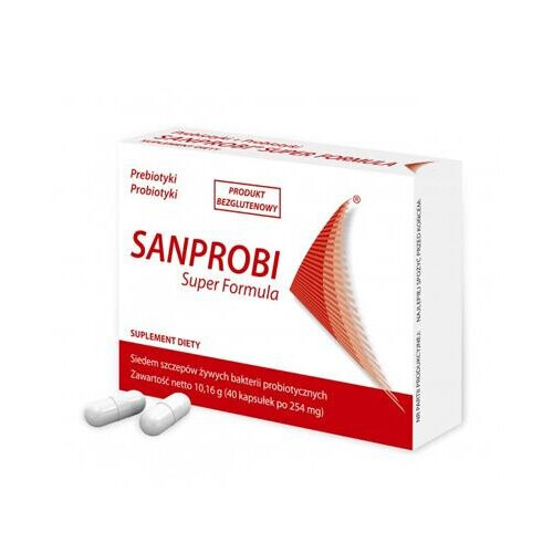 SANPROBI SANPROBI SUPER FORMULA PROBIOTICS & PREBIOTICS 40 CAPSULES