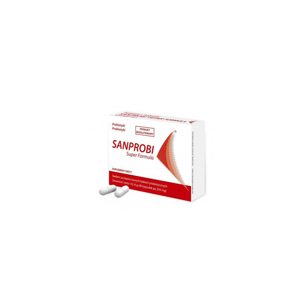 Sanprobi Super Formula Probiotics & Prebiotics 40 Capsules