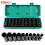 10 pc Professional Socket Tool Set 10-24mm Drive Deep Socket Set 2