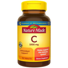 Nature Made Vitamina C Extra Forte 1000 mg, Integratore per Supporto Immunitario, 100 Compresse