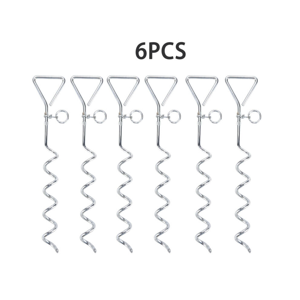 STAINLESS STEEL CORKSCREW GROUND CAMPING TENT STAKE HEAVY DUTY ANCHOR