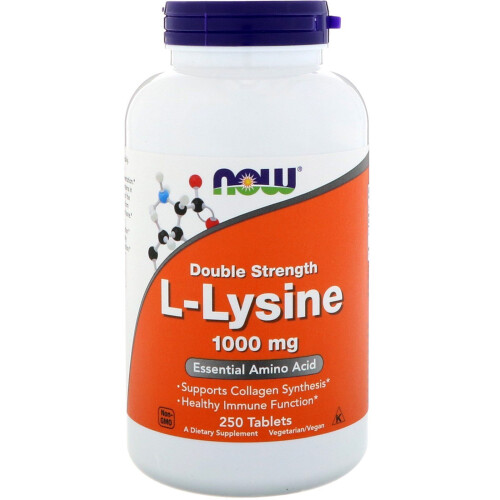 NOW Foods NOW Foods, L-Lysine, 1.000 mg, 250 Tablets