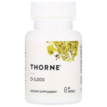 Thorne, D-5 000, 60 Kapszula (125 mcg per Kapszula)