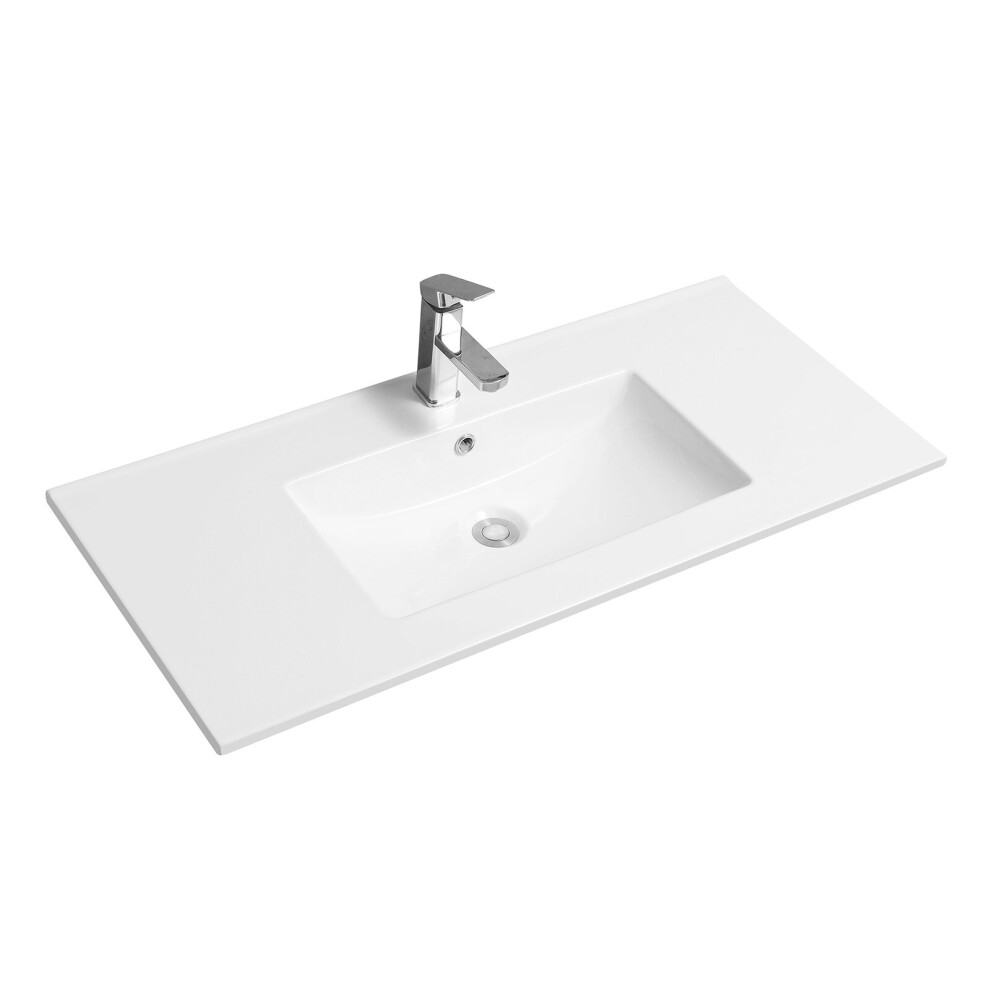 (101cm, Scooped - Thin Edge) Ceramic Inset Basins Various Sizes and Styles