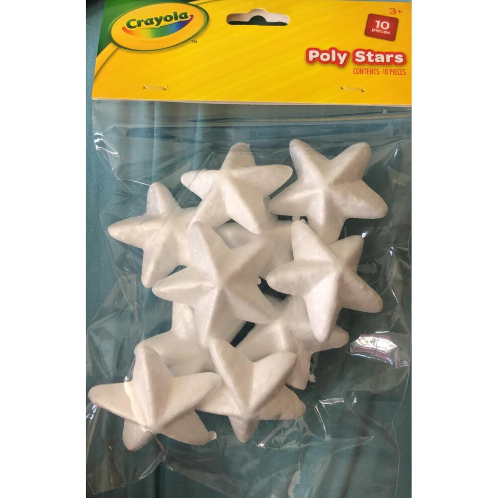 CRAYOLA-POLY STARS, PACK OF 10