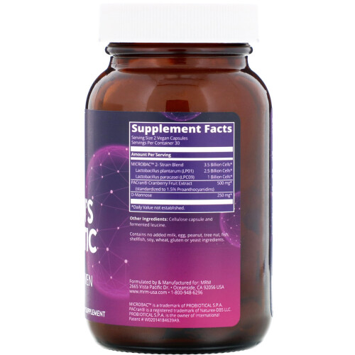 MRM Nutrition, Probiotico per donne, 60 Capsule vegane 1