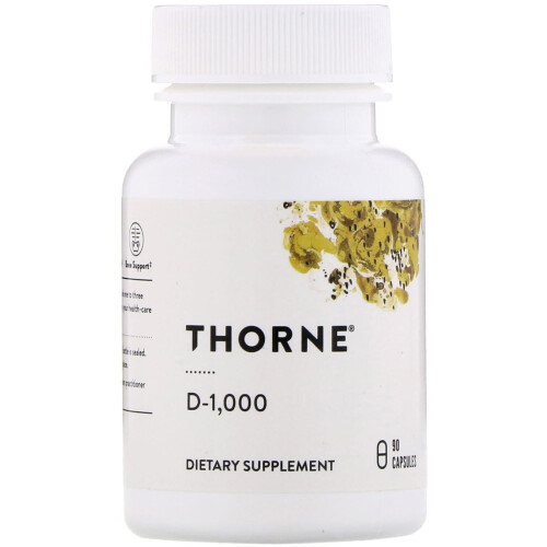 Thorne, D-1.000, 90 Capsule (25 mcg per Capsulă)