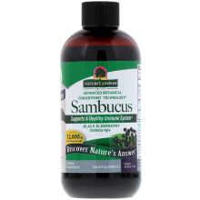 Nature's Answer, Sambucus, Black Elderberry, Alcohol-Free, 2,500 mg, 8 fl oz (240 ml)