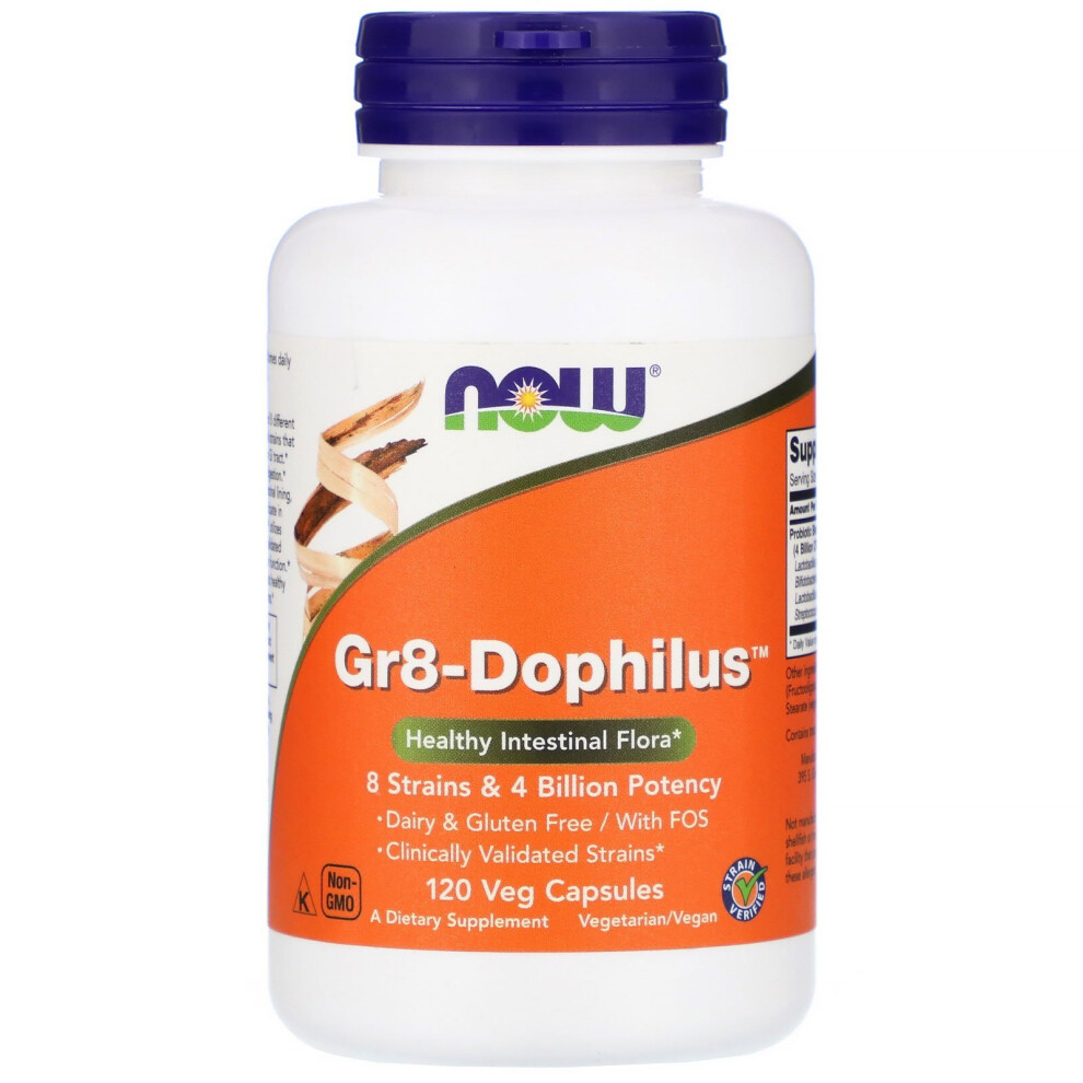 Now Foods , Gr8-Dophilus, 120 Veg Capsules