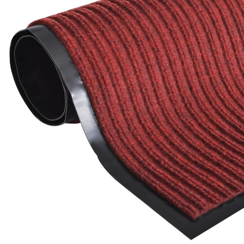 VidaXL vidaXL Door Mat 90x120cm Red PVC Office Front Door Welcome Floor Carpet Rug 2