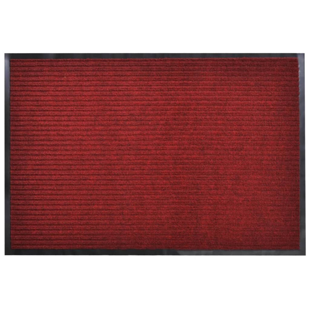 vidaXL Door Mat 120x180cm Red PVC Home Office Welcome Flooring Carpet Rug