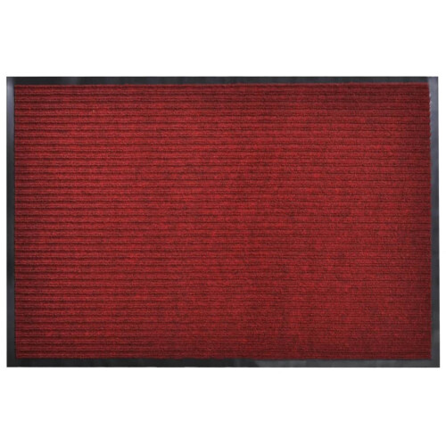 VidaXL vidaXL Door Mat 90x120cm Red PVC Office Front Door Welcome Floor Carpet Rug