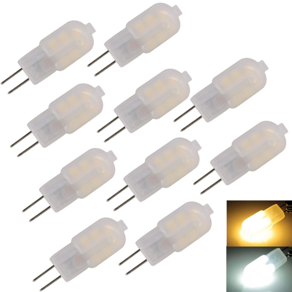 10X G4 LED MIni Bulb 2835 SMD Glue Filling Lamp Warm White 220V