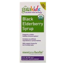 Gaia Herbs, Kids Daily, Zwarte Doornvrucht Sirop, 3 fl oz (89 ml)