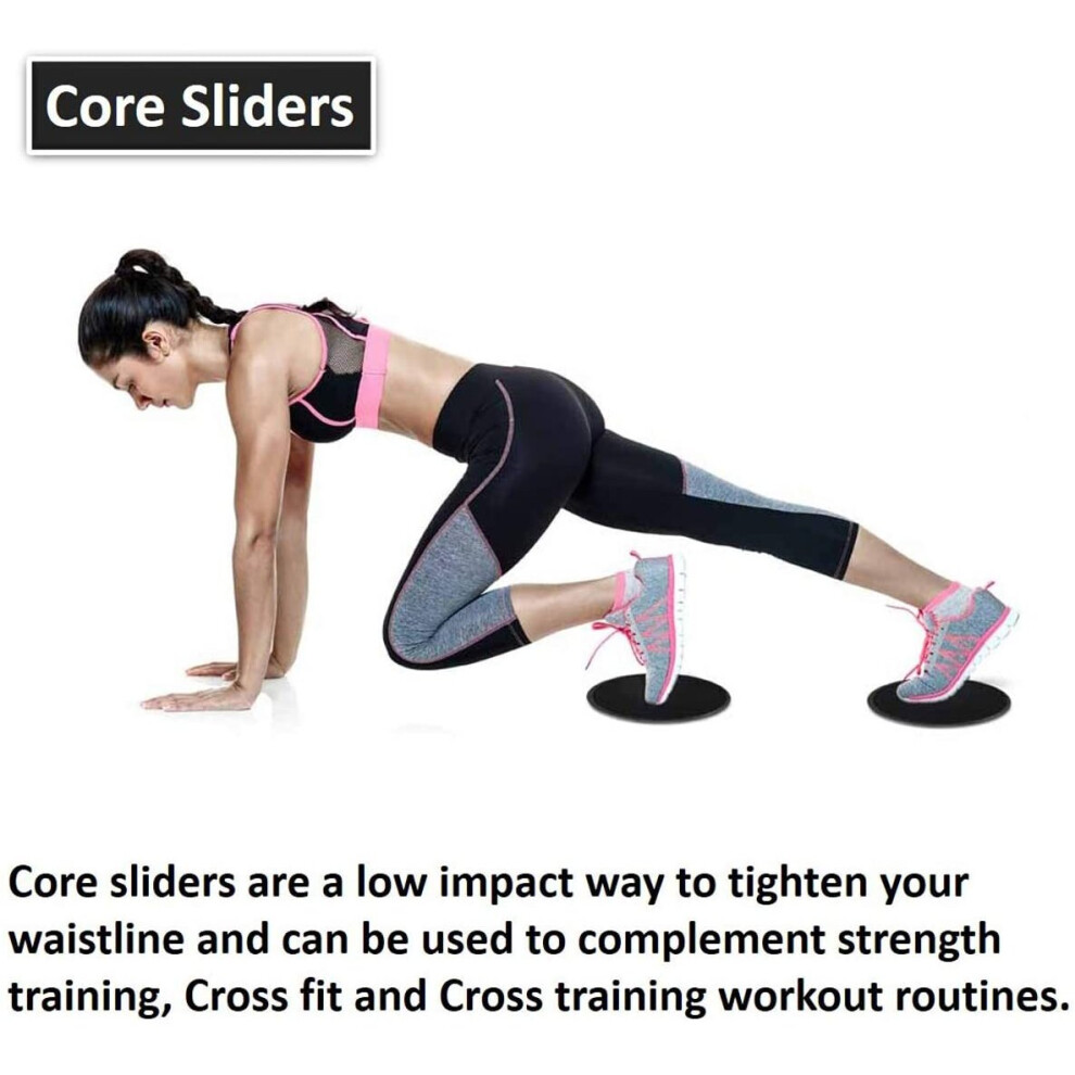 Core Sliders for Working Out, 2 Pack, Dual Sided, Workout Sliders