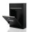 Lockable Black Steel Wall Mounted Postbox 2
