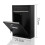 Lockable Black Steel Wall Mounted Postbox 7